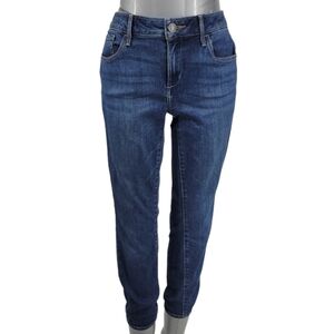 Eddie Bauer Slightly Curvy Skinny Jeans Dark Wash Denim  Size 6